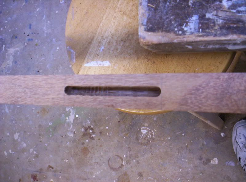 Clean mortise