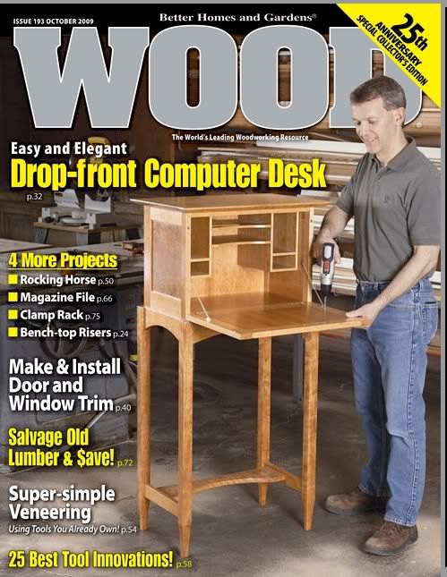 October 2009 Wood Magazine Cover