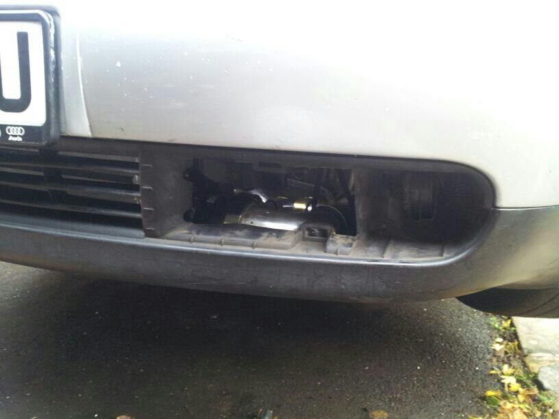 intercooler on A3 with fog lights