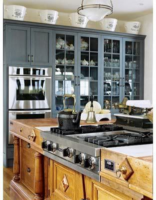 Blue Cabinets Kitchen