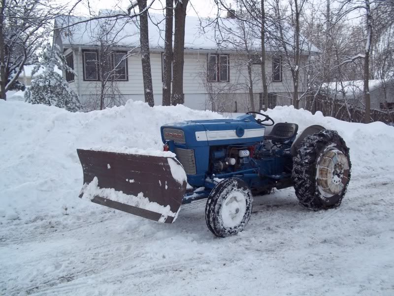 Ford tractor snowplow #1