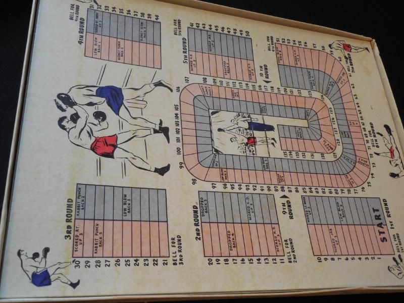 Vintage Championship Fight Boxing Board Game by Frankie Goodman 40s 50s