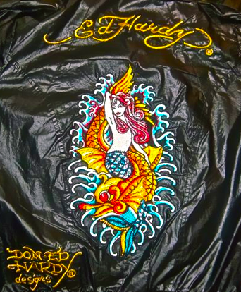 All Ed Hardy logos tattoo designs are machine embroidered stitching