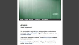 Blogger Template Ambiru