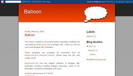 Blogger Template Balloon