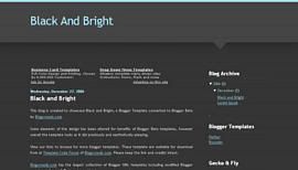 Blogger Template Black And Bright