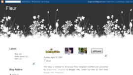 Blogger Template Fleur