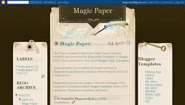 Blogger Template Magic Paper