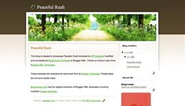 Blogger Template Peaceful Rush