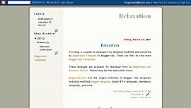 Blogger Template Relaxation