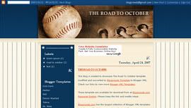 Blogger Template Road To October