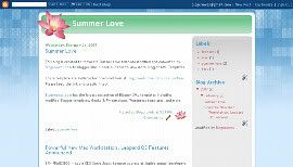Blogger Template Summer Love