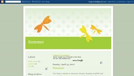 Blogger Template Summer