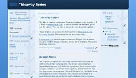 Blogger Template Thisaway Blue