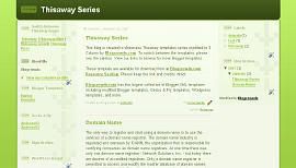 Blogger Template Thisaway Green