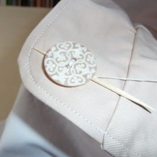 sewing buttons