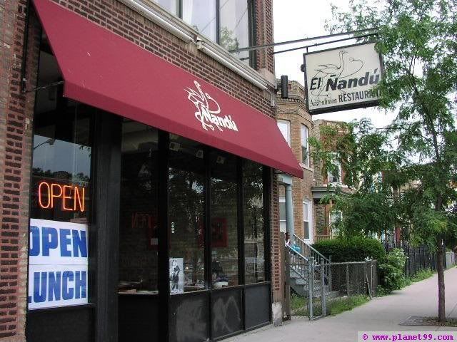 Exterior view of El Nandu, Chicago, by Planet99.com