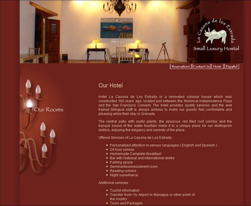 la casona de los estrada web site screen grab