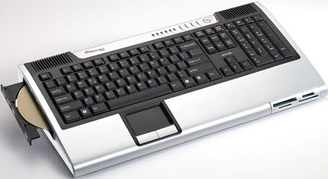 PC num teclado
