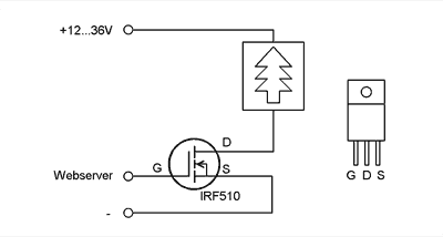 Circuito para controlar o MOSFET