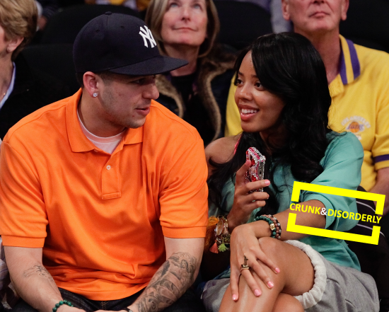 Courtside Compadres: Angela Simmons & Rob Kardashian