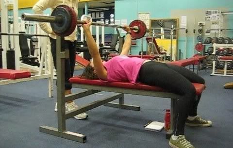 bench press top position
