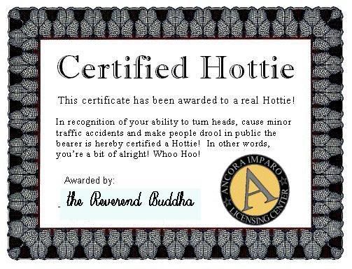 Buddha Hottie Award