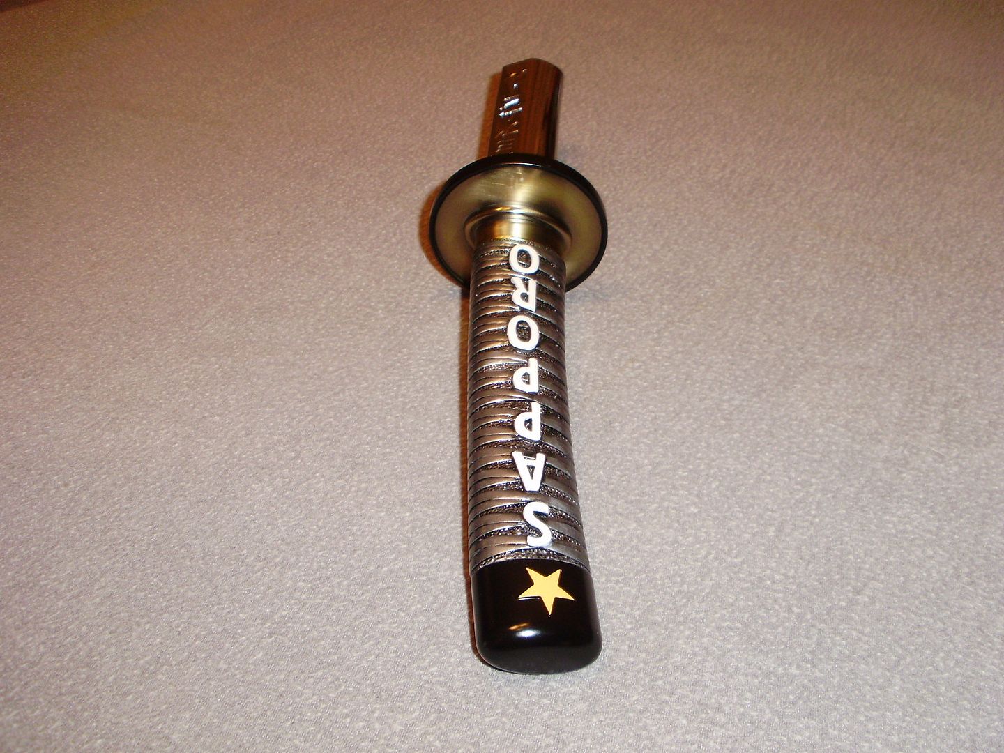 SAPPORO GOLD STAR PREMIUM BEER TAP HANDLE AWESOME FIGURAL SAMURAI SWORD MUST SEE eBay