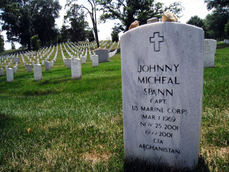 Johnny Micheal Spann headstone, Johnny Micheal Spann headstone at Arlington National Cemetery, section 34 site 2359