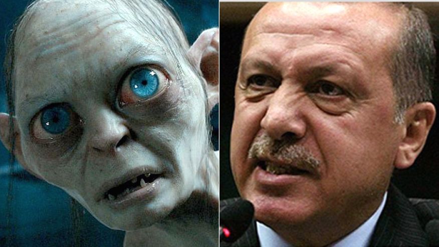 Separated at birth? Gollum and Erdogan photo gollumerdogan_zps7x8ghym3.jpg