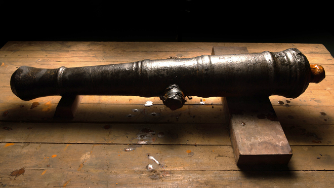 Captain Morgan's cannon, Recovered cannon beleived to have been from buccaneer Captain Henry Morgans fleet