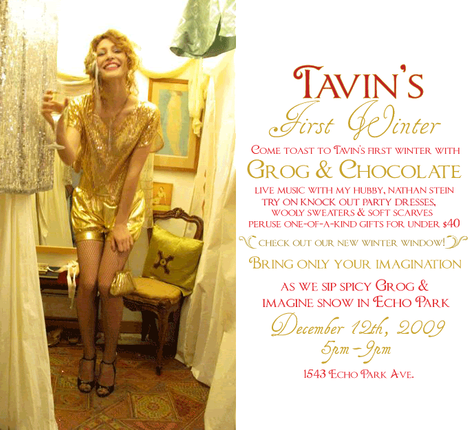 Tavin's Winter Party Dec 12th 5pm-9pm
