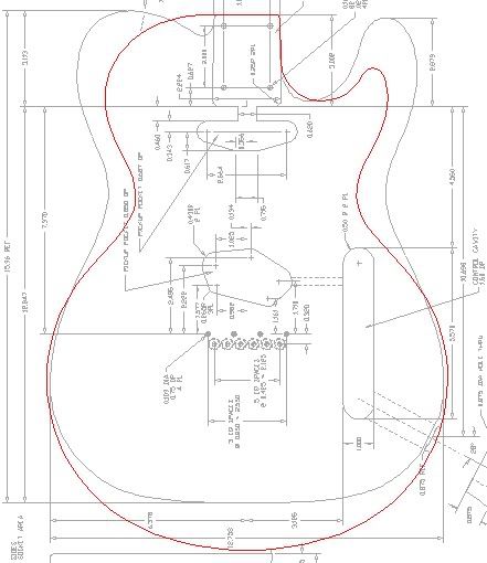 Guitar Template Printable