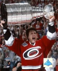 What's another former Blue hoisting the Cup?
