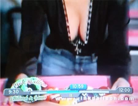 Photo of the nice rack girl in the Pink Gallion commercial. 