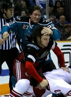 Roenick should stick to fighting guys his own age.