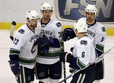 The Sedins, looking all butch with the facial hair