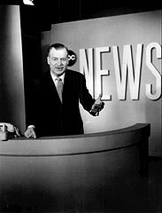 ABC Television Promotional Photograph of Ron Cochran presenting the news program Ron Cochran and the News