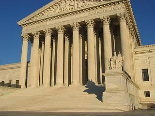 US Supreme Court building, front elevation, steps and portico
