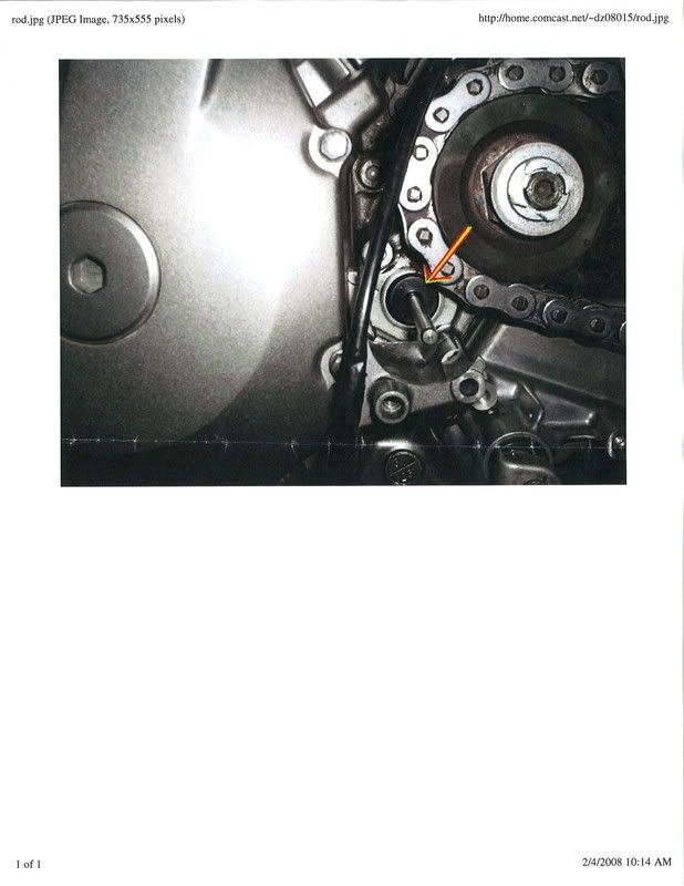 Clutch Push Rod Snapped when Chain Snapped Suzuki GSXR Motorcycle