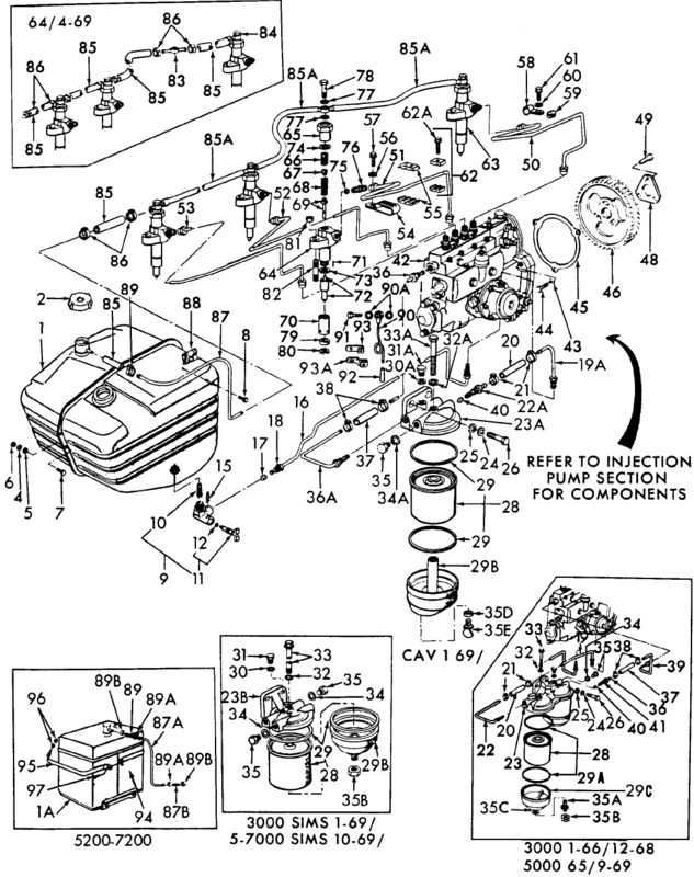 Ford 3000 simms pump parts #5