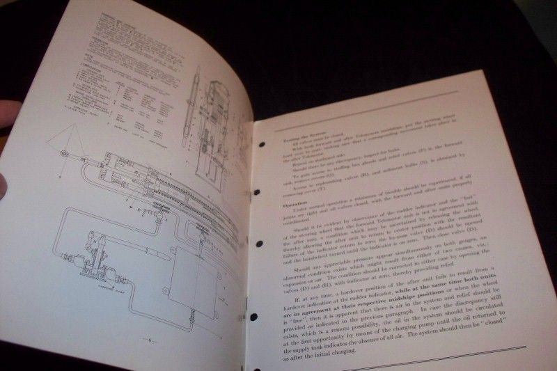 Hyde Windlass Hydraulic Telemotor Ship Manual 1920s 10s  