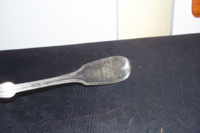 Antique 19th C Coin Silver Spoon R & W RW Wilson 2.12oz  