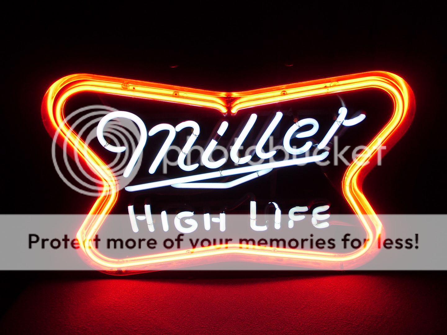VINTAGE MILLER HIGH LIFE NEON SIGN THE FLASHER VERY RARE FLASHING NEON 