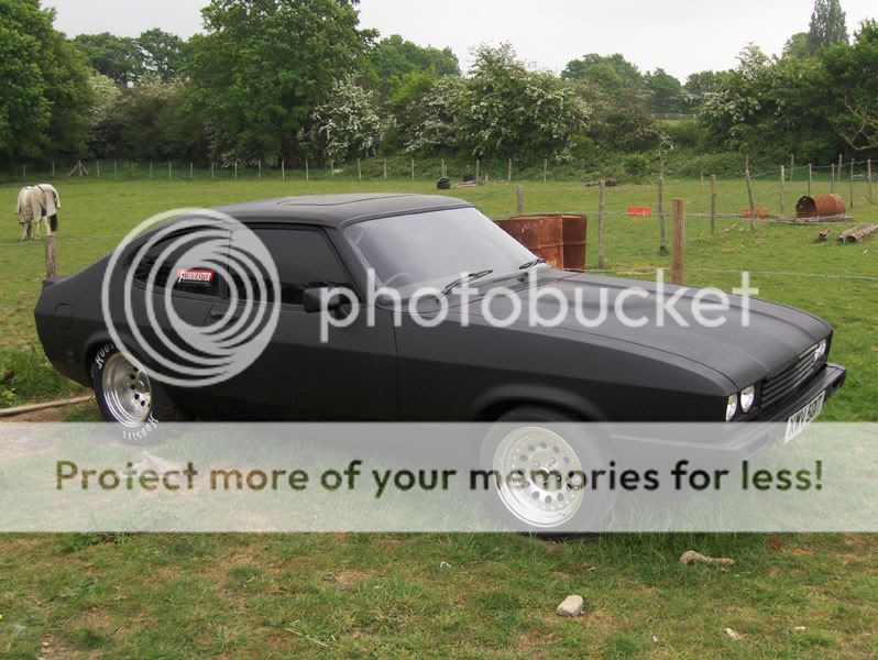 Matte black ford capri #10