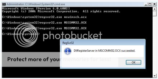 Невозможно зарегистрировать dll ocx regsvr32 код возврата 0x3
